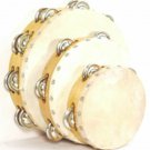 Church TAMBOURINES Set Of Three CP Brand New #1 Quality Sound Wood Set CP Made