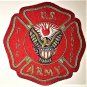 US ARMY FIRE BADGE NEW HAND EMBROIDERED CP MADE FREE SHIP USA