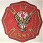 US ARMY FIRE BADGE NEW HAND EMBROIDERED CP MADE FREE SHIP USA