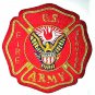 US ARMY FIRE BADGE NEW HAND EMBROIDERED CP MADE FREE SHIP USA