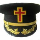 NEW MASONIC REGALIA KNIGHT TEMPLAR BLACK CAPTAIN HATS - ALMOST ALL SIZES CP MADE NEW MASONIC REGALIA KNIGHT TEMPLAR BLACK CAPTAIN HATS - ALMOST ALL SIZES CP MADE