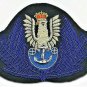 POLAND NAVY OFFICER HAT CAP BLUE BADGE NEW HAND EMBROIDERED CP MADE FREE SHIP US