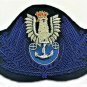 POLAND NAVY OFFICER HAT CAP BLUE BADGE NEW HAND EMBROIDERED CP MADE FREE SHIP US
