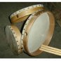 HAND DRUMS 8" - 10" - 12" SIZES. WOODEN FRAME WITH BEATER - CP MADE