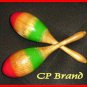 NEW WOODEN MARACAS PAIR LARGE SIZE CP BRAND 1st Quality Excellent Sound