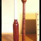 SCOTTISH BAGPIPE PRACTICE CHANTER Natural Rosewood NEW Plastic Mount & Reeds