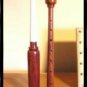 SCOTTISH BAGPIPE PRACTICE CHANTER Natural Rosewood NEW Plastic Mount & Reeds