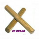 BEST WOODEN CLAVES * BRAND NEW * CP Brand In Plastic Carry Pouch - COCUS WOOD