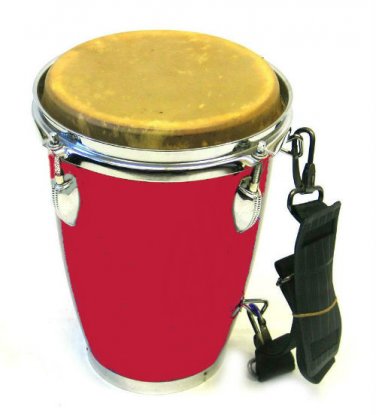 NEW CONGA Drum Mini Red - CP Brand New African Drum Low Price 1st Quality Carry Strap & Tuning Key