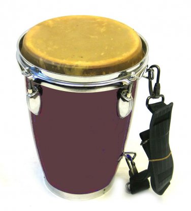 NEW CONGA Drum Mini Brown - CP Brand New African Drum Low Price 1st Quality Carry Strap & Tuning Key
