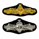 US SURFACE NAVY OFFICERS HAND EMBROIDERED NEW GOLD SILVER BULLION BADGE CP MADE US SURFACE NAVY OFFICERS HAND EMBROIDERED NEW GOLD SILVER BULLION BADGE CP MADE