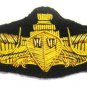 US SURFACE NAVY OFFICERS HAND EMBROIDERED NEW GOLD SILVER BULLION BADGE CP MADE