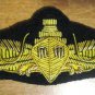 US SURFACE NAVY OFFICERS HAND EMBROIDERED NEW GOLD SILVER BULLION BADGE CP MADE