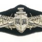 US SURFACE NAVY OFFICERS HAND EMBROIDERED NEW GOLD SILVER BULLION BADGE CP MADE