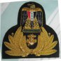 IRAQI NAVY OFFICER HAT CAP BADGE NEW HAND EMBROIDERED FREE SHIP IN USA CP MADE