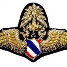 ROYAL THAILAND AIR FORCE MASTER NAVIGATOR PILOT BULLION WIRE CHEST WINGS ROYAL THAILAND AIR FORCE MASTER NAVIGATOR PILOT BULLION WIRE CHEST WINGS