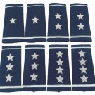US AIR FORCE MALE GENERAL'S AUTHENTIC SILVER BULLION SHOULDER EPAULETS - CP MADE US AIR FORCE MALE GENERAL'S AUTHENTIC SILVER BULLION SHOULDER EPAULETS - CP MADE