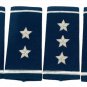 US AIR FORCE MALE GENERAL'S AUTHENTIC SILVER BULLION SHOULDER EPAULETS - CP MADE