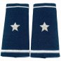US AIR FORCE MALE GENERAL'S AUTHENTIC SILVER BULLION SHOULDER EPAULETS - CP MADE