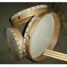 HAND DRUMS 8" - 10" - 12" SIZES. WOODEN FRAME WITH BEATER - US FREE SHIP CP MADE