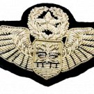 US AIR FORCE MASTER NAVIGATOR OBSERVER WINGS SILVER BULLION 3 INCH CP HAND MADE
