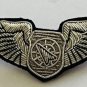 US AIR FORCE BATTLE MANAGER OFFICER PILOT CHEST WING SILVER BULLION 3" CP BRAND