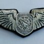 US AIR FORCE BATTLE MANAGER OFFICER PILOT CHEST WING SILVER BULLION 3" CP BRAND