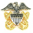 USA NAVY OFFICER HAT CAP CAPTAIN ADMIRAL HAT METAL BADGE - HI QUALITY - CP MADE USA NAVY OFFICER HAT CAP CAPTAIN ADMIRAL HAT METAL BADGE - HI QUALITY - CP MADE