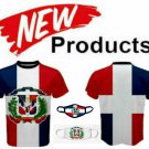 DOMINICAN REPUBLIC COAT OF ARMS FLAG MEN T-SHIRTS & FREE MASK CP BRAND DOMINICAN REPUBLIC COAT OF ARMS FLAG MEN T-SHIRTS & FREE MASK CP BRAND