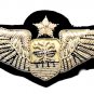 US AIR FORCE COMBAT SYSTEM OFFICER PILOT WING SILVER BULLION 3" CP BRAND US FREE