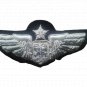 US AIR FORCE COMBAT SYSTEM OFFICER PILOT WING SILVER BULLION 3" CP BRAND US FREE