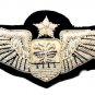US AIR FORCE COMBAT SYSTEM OFFICER PILOT WING SILVER BULLION 3" CP BRAND US FREE