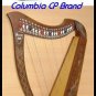 CP BRAND NEW 27 STRINGS 39" HIGH LEVER HARP PLUS CARRY BAG HAND ENGRAVED QUALITY