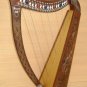 CP BRAND NEW 27 STRINGS 39" HIGH LEVER HARP PLUS CARRY BAG HAND ENGRAVED QUALITY