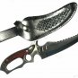 COLUMBIA CP Brand New Straight Stainless Fixed Blade Hunting Knife + Sheath 1023