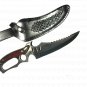 COLUMBIA CP Brand New Straight Stainless Fixed Blade Hunting Knife + Sheath 1023