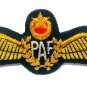 PAKISTAN AIR FORCE PILOT GOLD BULLION WIRE WING  EXCELLENT QUALITY CP BRAND