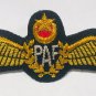 PAKISTAN AIR FORCE PILOT GOLD BULLION WIRE WING  EXCELLENT QUALITY CP BRAND