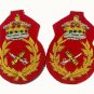 NEW UK BRITISH ARMY WW2 GENERAL RANK BULLION WIRE SHOULDER EPAULETTE BADGES PAIR