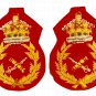 NEW UK BRITISH ARMY WW2 GENERAL RANK BULLION WIRE SHOULDER EPAULETTE BADGES PAIR