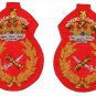 NEW UK BRITISH ARMY WW2 GENERAL RANK BULLION WIRE SHOULDER EPAULETTE BADGES PAIR