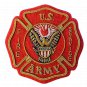 US ARMY FIRE SEVICE BADGE NEW BULLION HAND EMBROIDERED CP MADE FREE SHIP USA