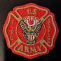 US ARMY FIRE SEVICE BADGE NEW BULLION HAND EMBROIDERED CP MADE FREE SHIP USA
