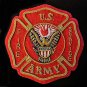 US ARMY FIRE SEVICE BADGE NEW BULLION HAND EMBROIDERED CP MADE FREE SHIP USA