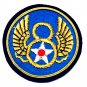 US Army Air Corps 8th Air Force Gold Bullion Badge. CP MADE Excellent Quality