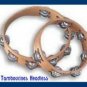 TWO 2 NEW WOOD HEADLESS TAMBOURINES SET  1st QUALITY DOUBLE ROWS JINGLES CP MADE