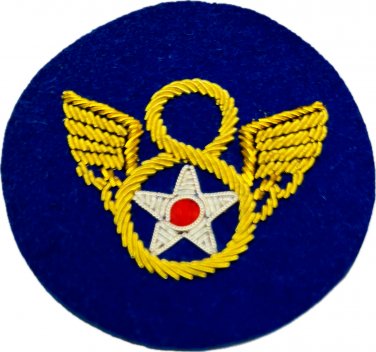 US Army Air Corps 8th Air Force Hand Made Bullion Badge - CP MADE