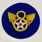 US Army Air Corps 8th Air Force Hand Made Bullion Badge - CP MADE