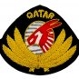 QATAR AIR LINE PILOTS GOLD HAT BADGE NEW HAND EMBROIDERED SHIP WORLDWIDE CP MADE