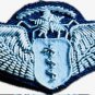 NEW USA AIR FORCE FLIGHT SURGEON SILVER BULLION CHEST WING WITH PINS. CP MADE